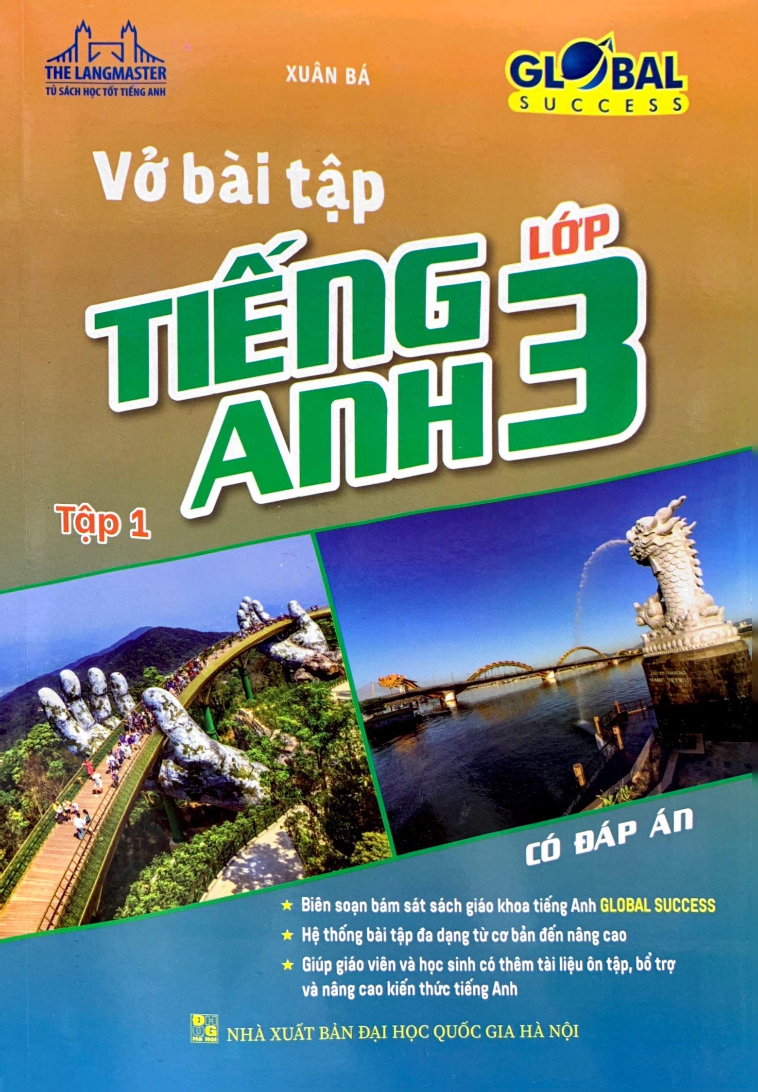 Global Success - Vở Bài Tập Tiếng Anh Lớp 3 - Tập 1 (Có Đáp Án)