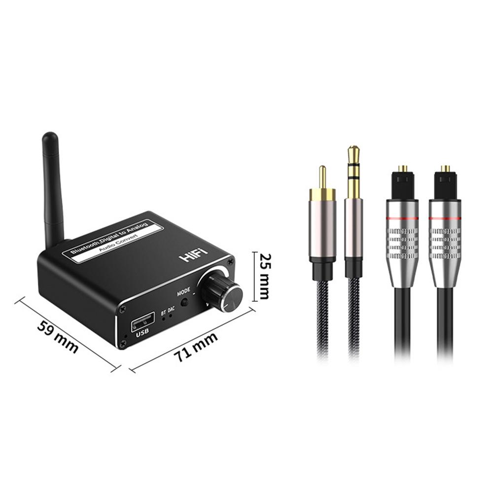 Bộ Chuyển Đổi Âm Thanh 3.5MM HIFI Phát Lại Đĩa U Gây Sốc Cắm Phát D18 Bộ Chuyển Đổi Bộ Thu Tương Thích Với Bluetooth 3in1
