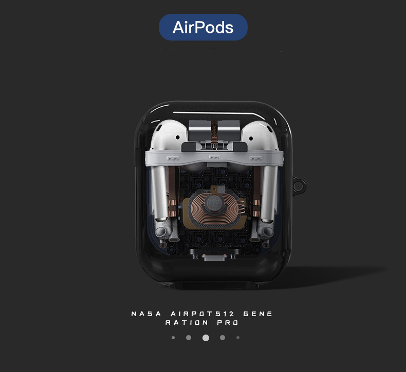 Hình ảnh Bao Case Ốp Kiểu X-ray Cho Airpods 1 / Airpods 2 / Airpods Pro / Airpods 3