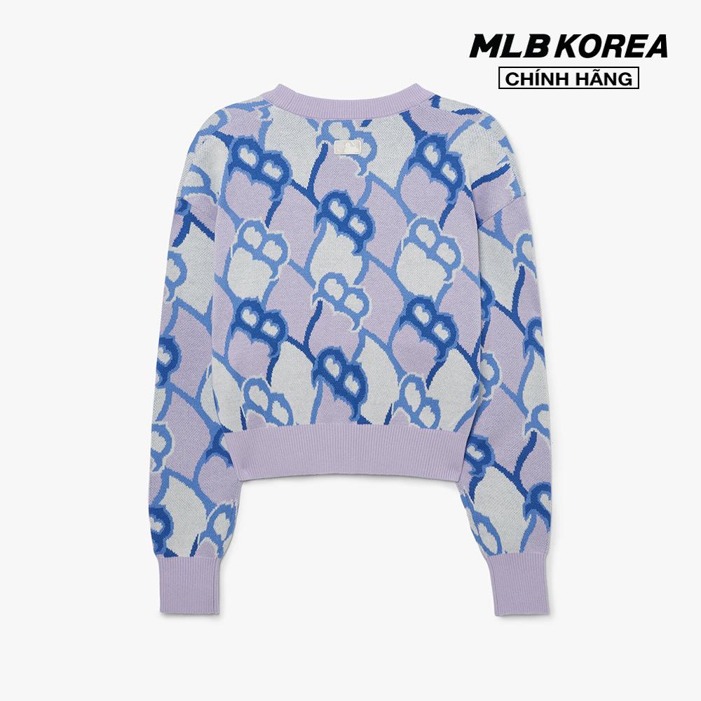 MLB - Áo khoác cardigan nữ dáng croptop Argyle Monogram 3FKCM0331