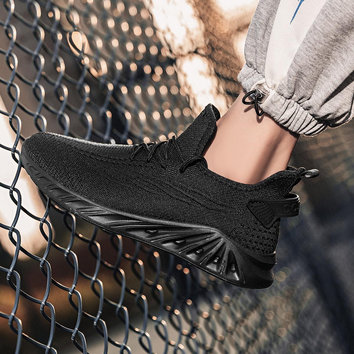 Giày thể thao mùa xuân/mùa hè mới giải trí mới Color: C121-black Shoe Size: 46
