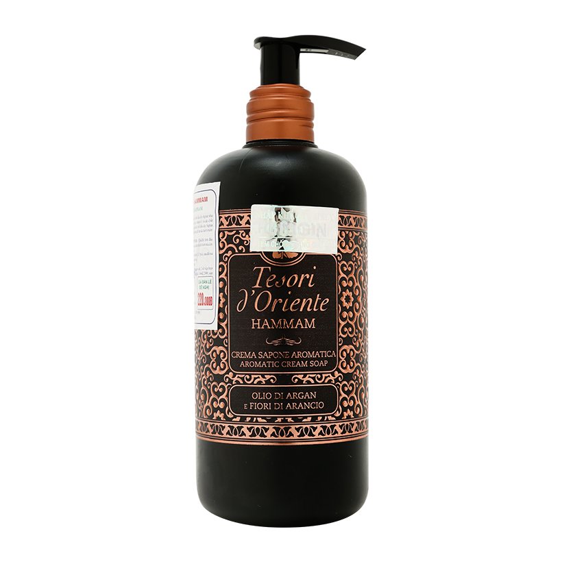 Sữa tắm nước hoa Tesori d'Oriente Hammam Olio Di Argan Cream Soap 300ml + Móc khóa