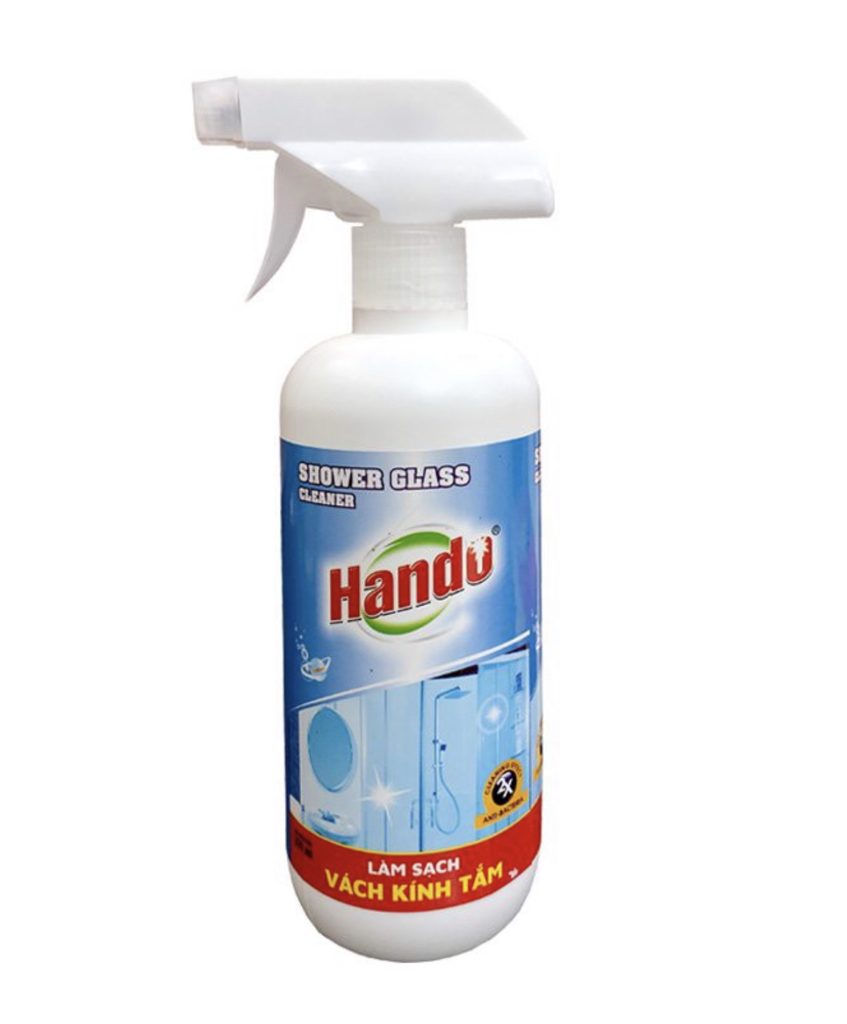 Chai xịt làm sạch vách kính nhà tắm Hando 570ml