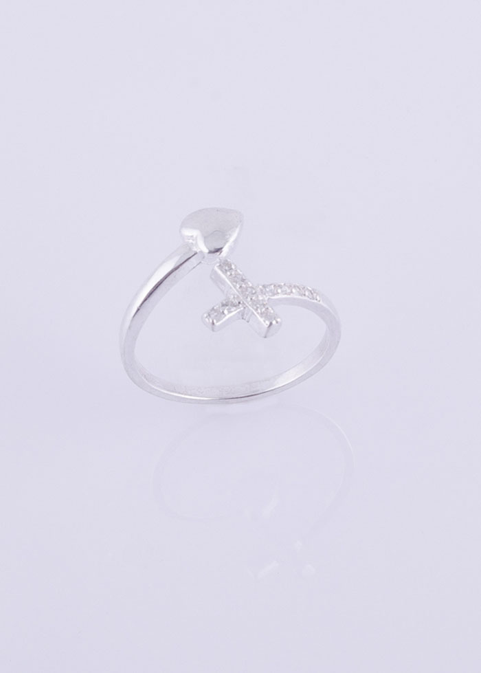 Nhẫn bạc nữ S925 Italia Bạc Xinh Huệ Ngân Tình yêu vĩnh cửu RR1156