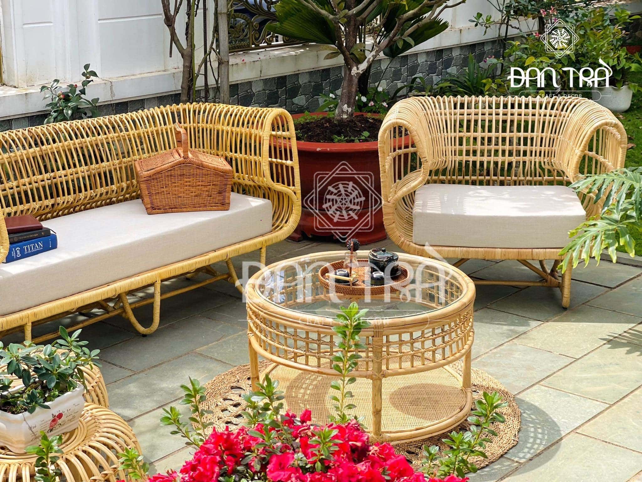 Ghế Mây Đơn Nest Dáng Vuông Cao Cấp - Ghế Mây Thư Giãn-Ghế Mây Decor Phòng-Nội Thất Mây Tre Đan