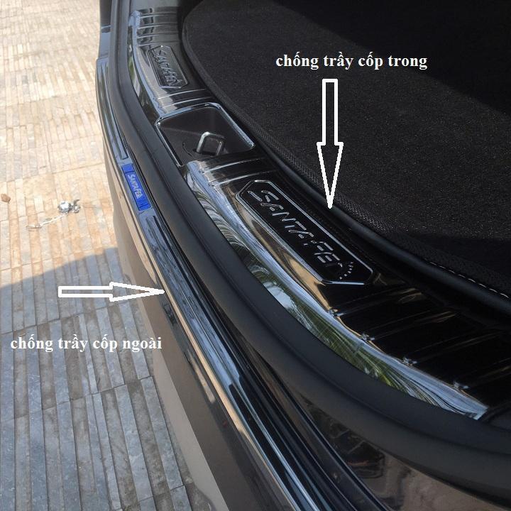 Chống trầy cốp Trong ngoài xe Hyundai Santafe 2019-2020 mẫu TITAN .