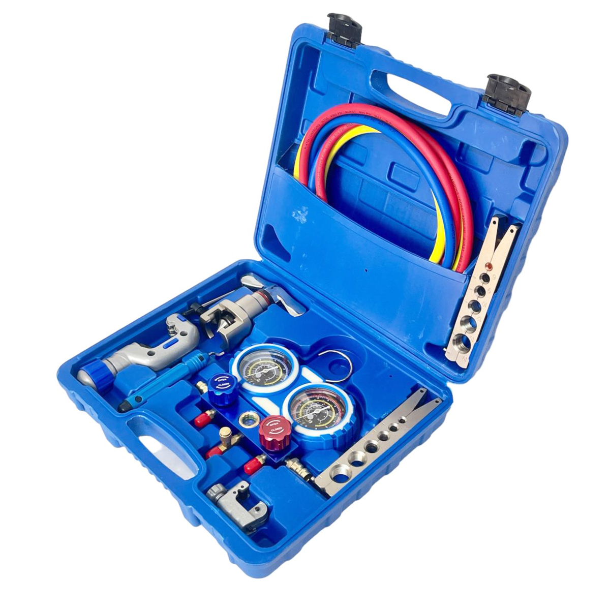 Bộ Dụng Cụ Lắp Đặt &amp; Bảo Trì Điều Hòa CT-8A – Kèm Đồng Hồ &amp; Bộ Lã Ống Đồng (R22/R134a/R410A/R32)
