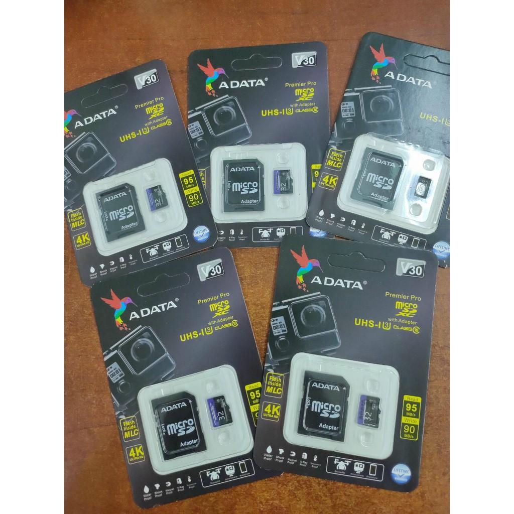 Thẻ nhớ SD 32GB  Micro SD Adata 32Gb Class 10 Box-CH (BH 24 Tháng)