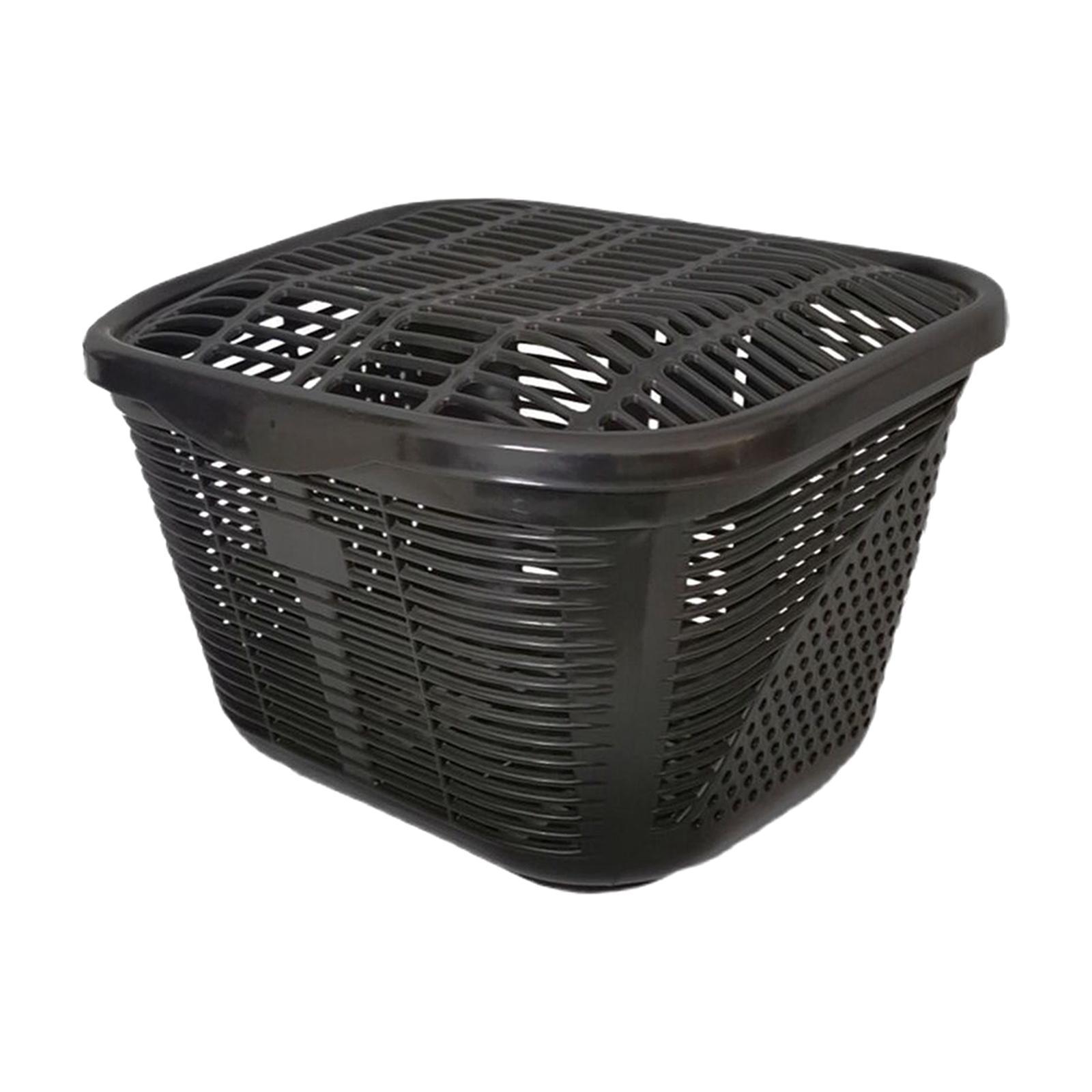 Bike Basket Removable Durable Bike Storage Baskets Bike Accessories with Lid