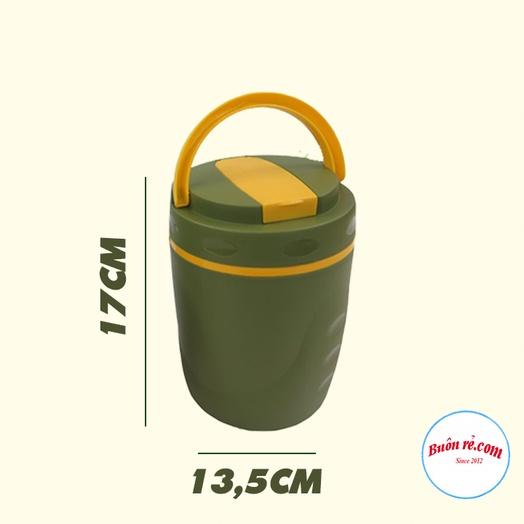 Hộp cơm văn phòng giữ nhiệt 2 tầng lõi inox - Cặp lồng ủ cơm, cháo Việt Nhật