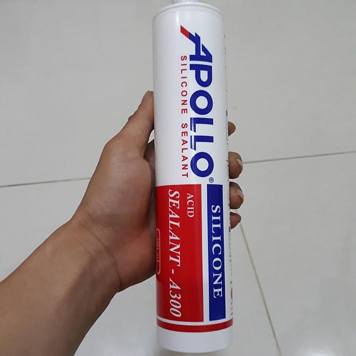 Keo Silicon Apollo A300 (keo trong - keo trắng đục ) - Trắng trong