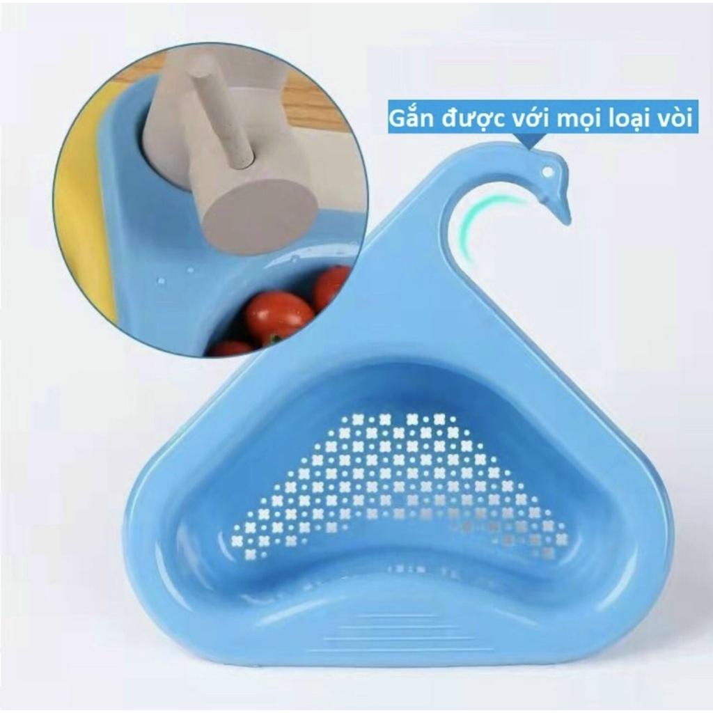 KHAY LỌC RÁC GẮN VÒI RỬA BÁT THOÁT NƯỚC, ĐỰNG RẺ RỬA BÁT HÌNH THIÊN NGA NHỰA PP CAO CẤP