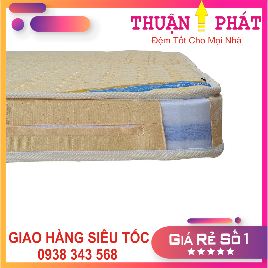 Đệm bông ép Hanvico nano kháng khuẩn - Chính hãng 100%