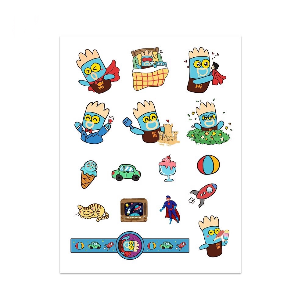 Hình Xăm Dán Tạm Thời Hi Pencil