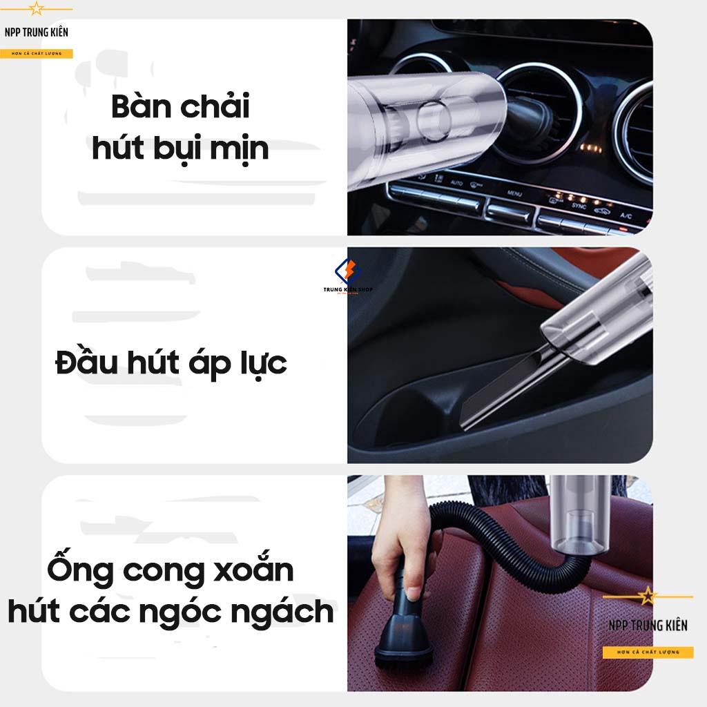 Máy hút bụi cầm tay CÔNG SUẤT LỚN 15000Pa, máy hút bụi sàn nhà, giường, ô tô không dây Vacuum Cleaner