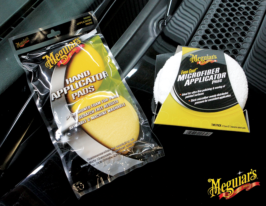 Meguiar's 1 Mút Microfiber Trắng thoa hóa chất chăm sóc xe hơi đường kính 12,5 cm X3080EU