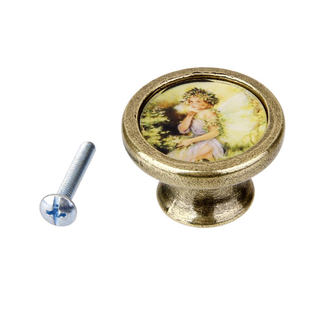 2 Pieces Pastoral Style Cabinet Door Drawer Bin Handles Pull Knobs Hardware