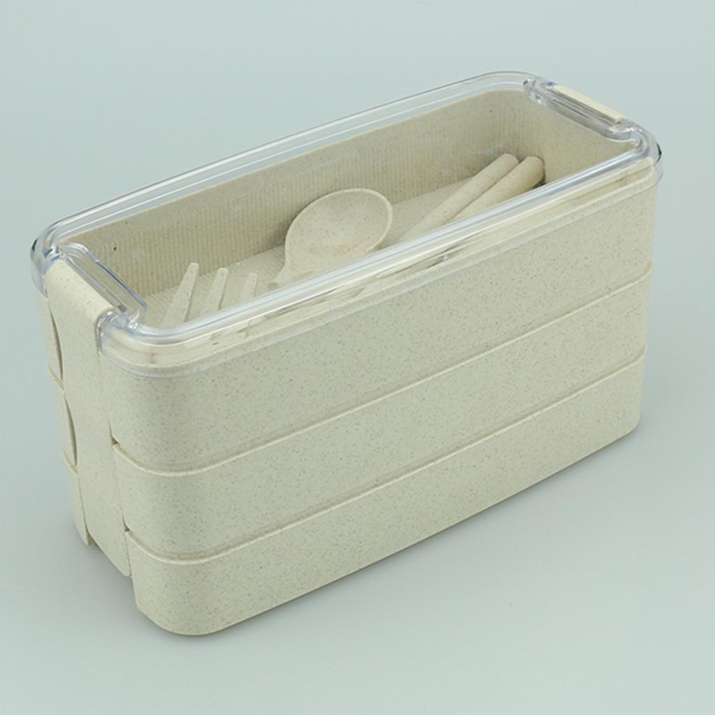 Bento Lunch Box 3 Layers Food Container Snack Lunchbox