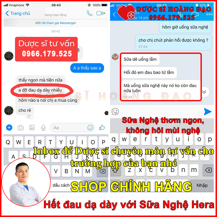 Combo 3 hộp Sữa Nghệ Hera 500g - HỖ TRỢ HẾT ĐAU DẠ DÀY và giúp LỢI SỮA cho con bú