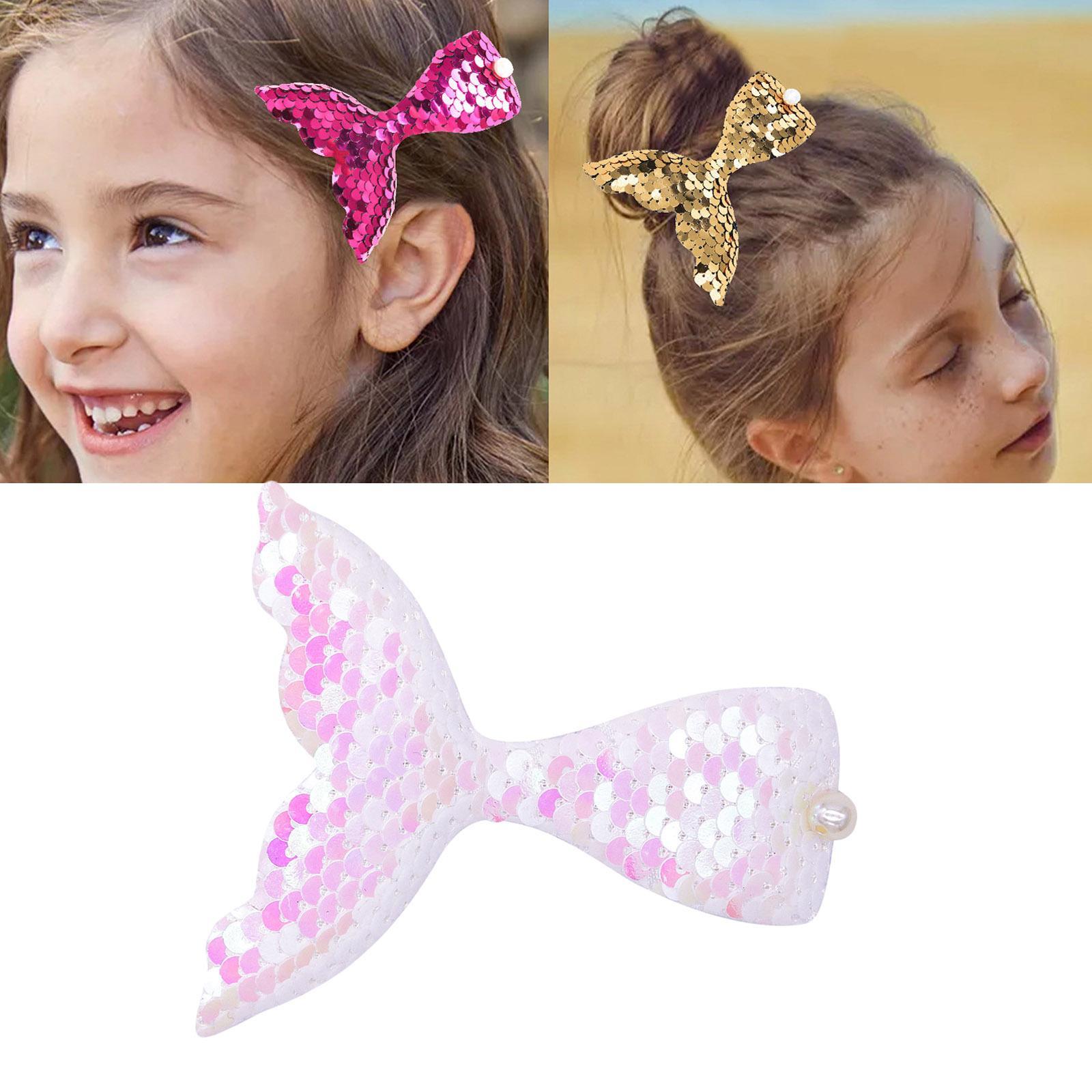 2x Girls Cute Sweet Fish Tail Hair Clip Duckbill Snap Hairpins Ornament