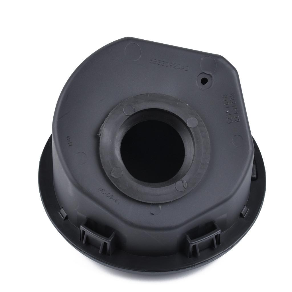 Black Metal + ABS Fuel Door Gas Cap Lid Cover For Jeep Wrangler JL 2018-2019