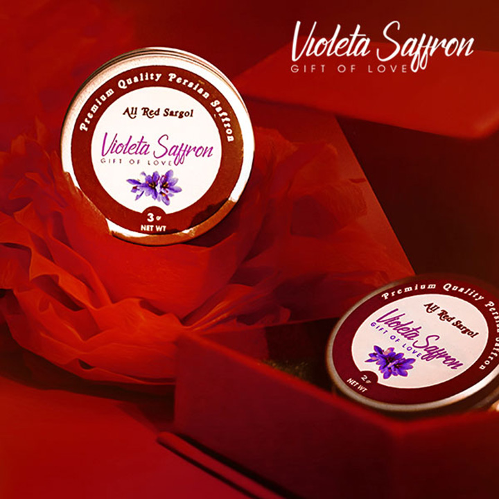 Nhụy Hoa Nghệ Tây Violeta Saffron - All Red Sargol - Giảm Mất Ngủ và Căng Thẳng, Tăng Cường Thể Chất - Hàng Chính Hãng (Hộp 3 gram)