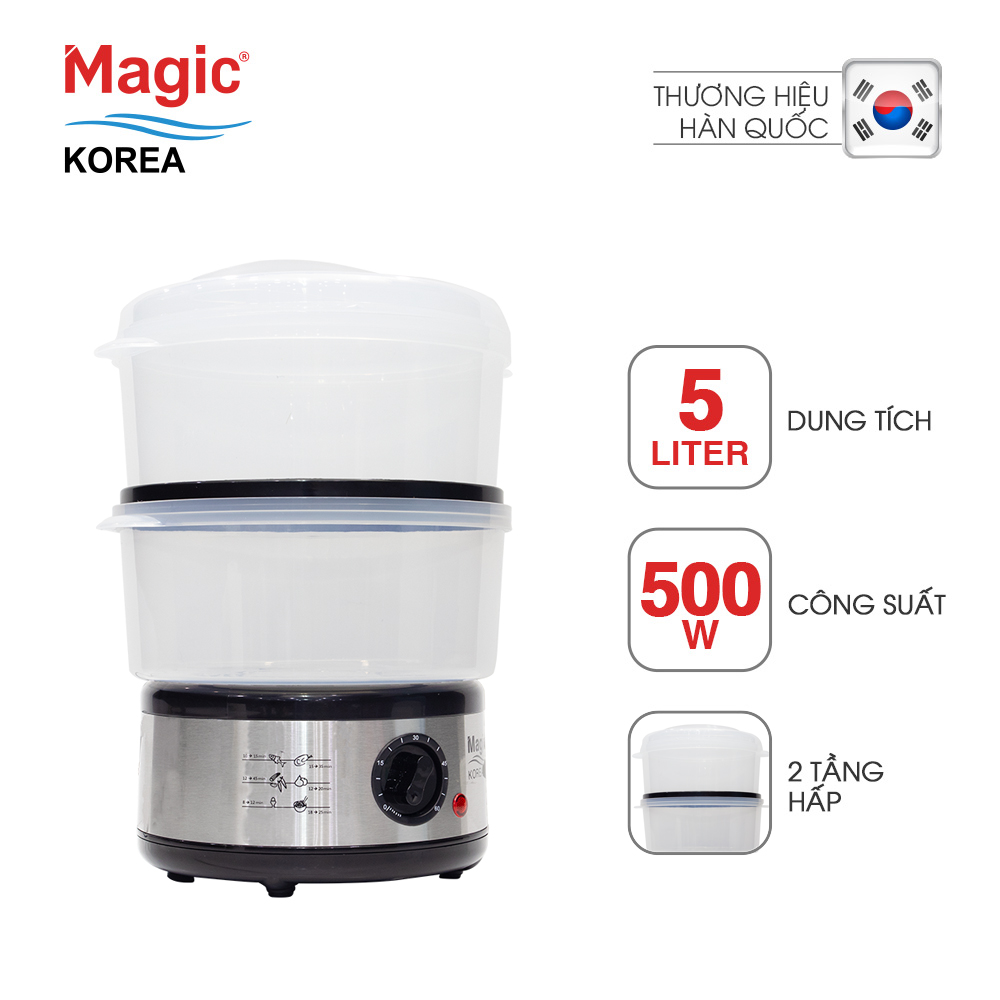 Máy Hấp Thực Phẩm Magic Korea A64 (5.0 Lít) - Hàng chính hãng