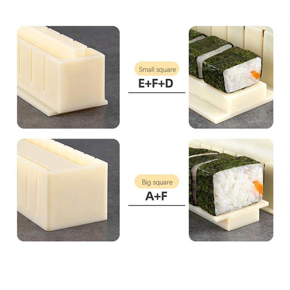 Bộ 3 Khuôn Làm Sushi Đa Năng Rong Biển Cuộn Cơm - Dụng Cụ Làm Sushi Moulds Tự Làm Cơm Bóng Loại Đẹp