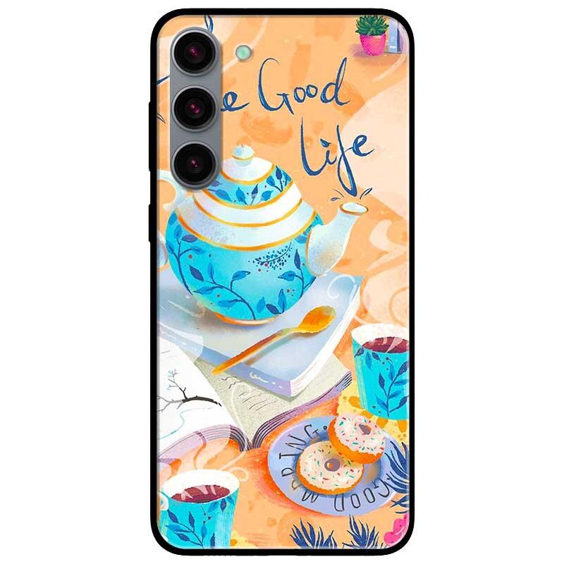 Ốp lưng dành cho Samsung S23 - S23 Plus - S23 Ultra - A14 - A34 5G - A54 5G  mẫu Trà Chiều Good Life
