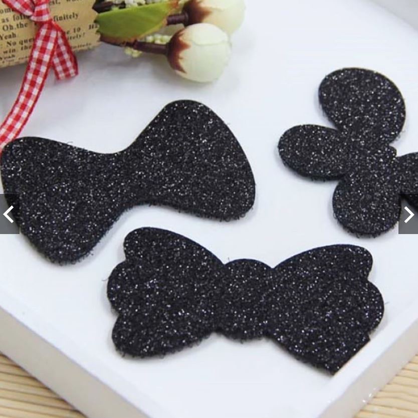 Set 2 Miếng dán giữ mái tóc trang điểm nhũ kim tuyến lấp lánh Size 9cm, Thời trang, Tiện dụng, Xinh xắn, Dễ thương, Cute