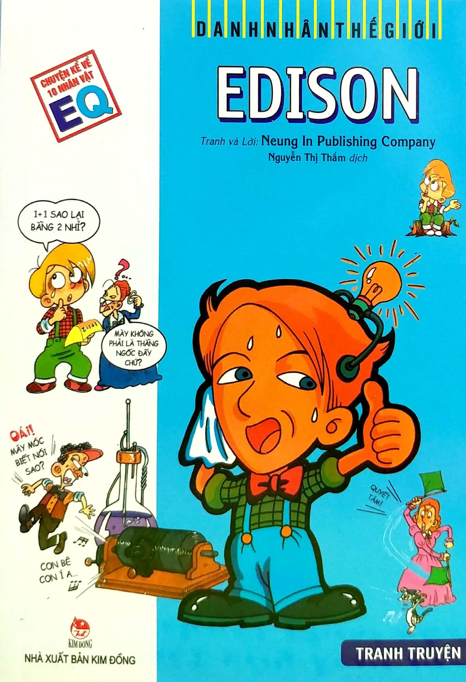 Danh Nhân Thế Giới - Edison (Tái Bản 2022)