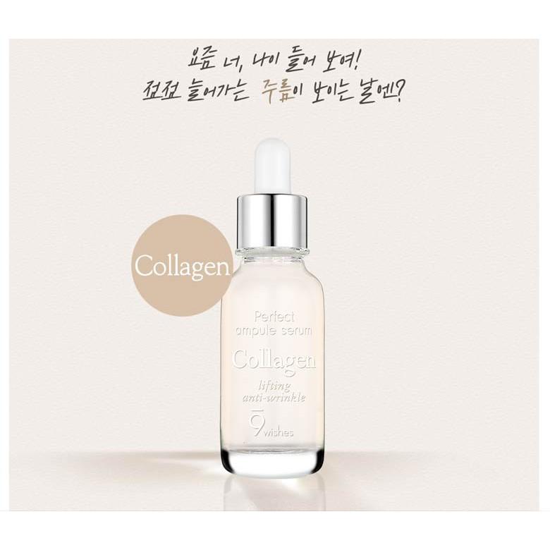 Tinh Chất Dưỡng Da, Chống Lão Hóa 9 Wishes Ultimate Collagen Ampule Serum 25ml