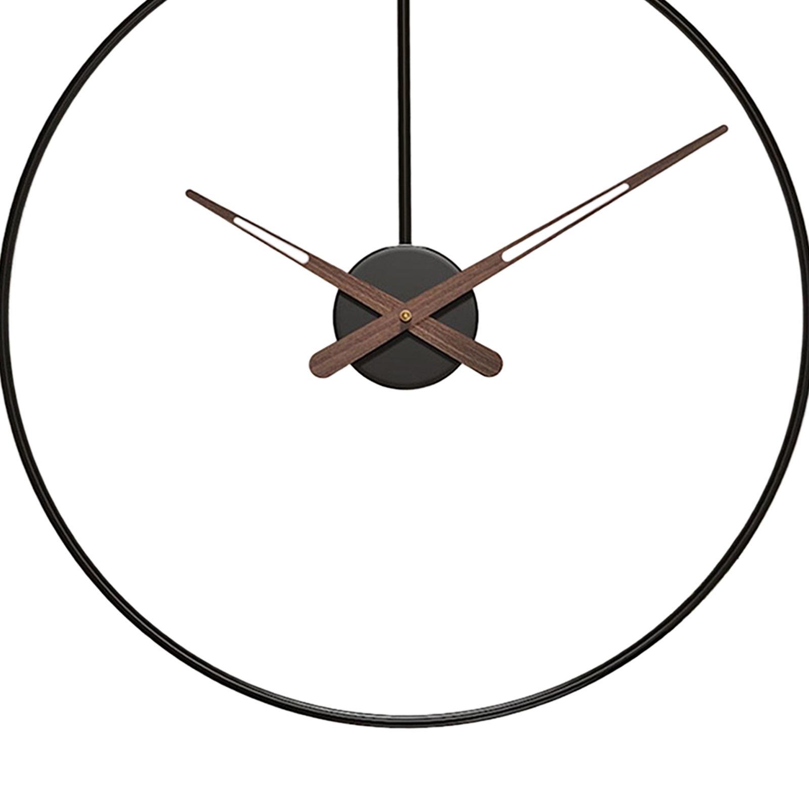 Nordic Wall Clock Non Ticking Decorative for Kitchen Coffee Shop Living Room