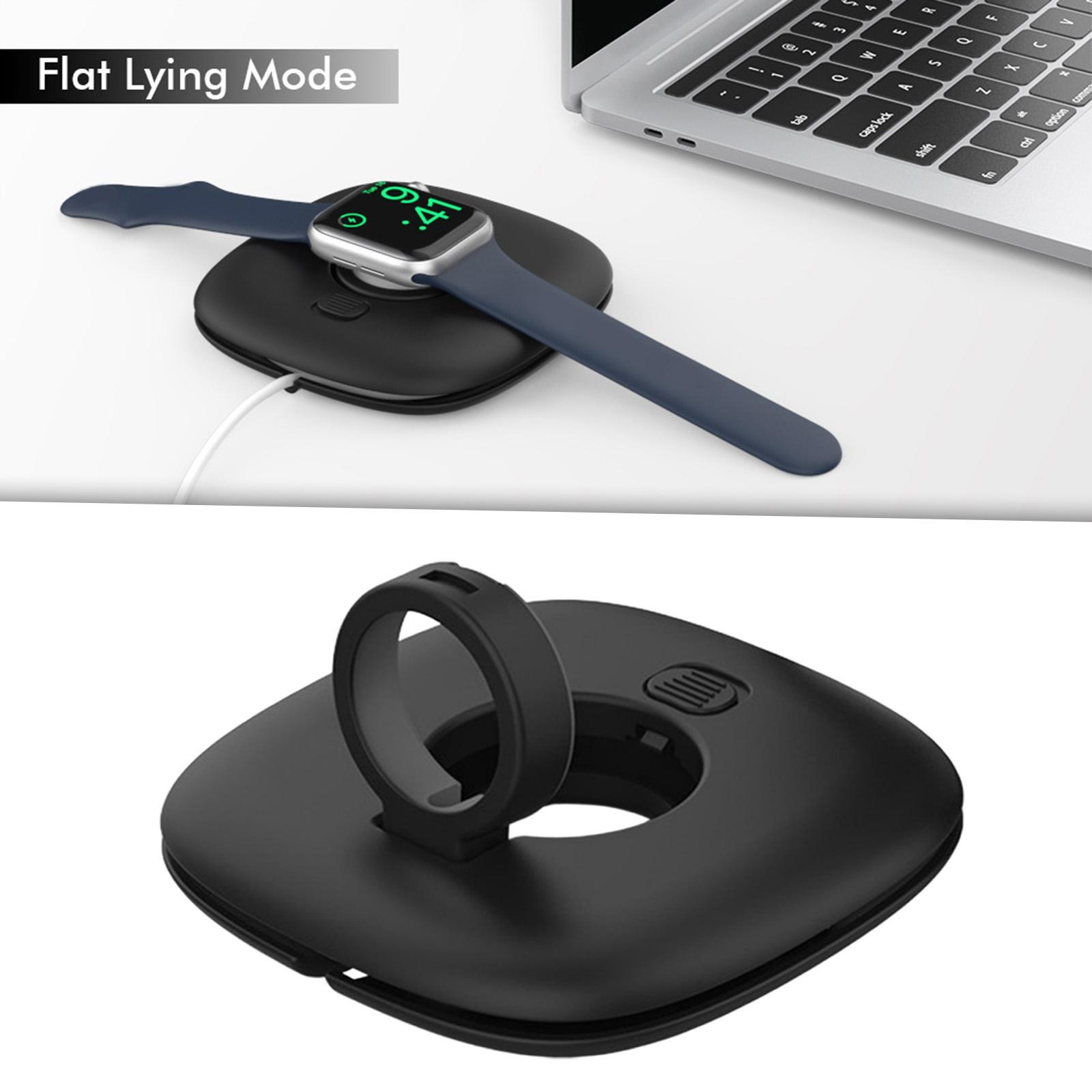 Smart Watch Charger Stand Universal Antislip Nightstand Mode Charging Base Holder Charging Dock Stand Designed for 4 3 2 1 Series Travel