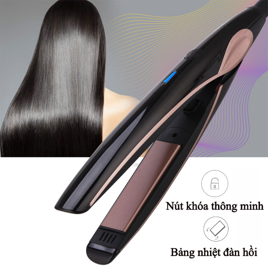 Máy duỗi tóc cao cấp nóng nhanh 30s thích hợp sử dụng cho cá nhân gia đình và salon dây điện dài xoay 360 độ ( Giao màu ngẫu nhiên )