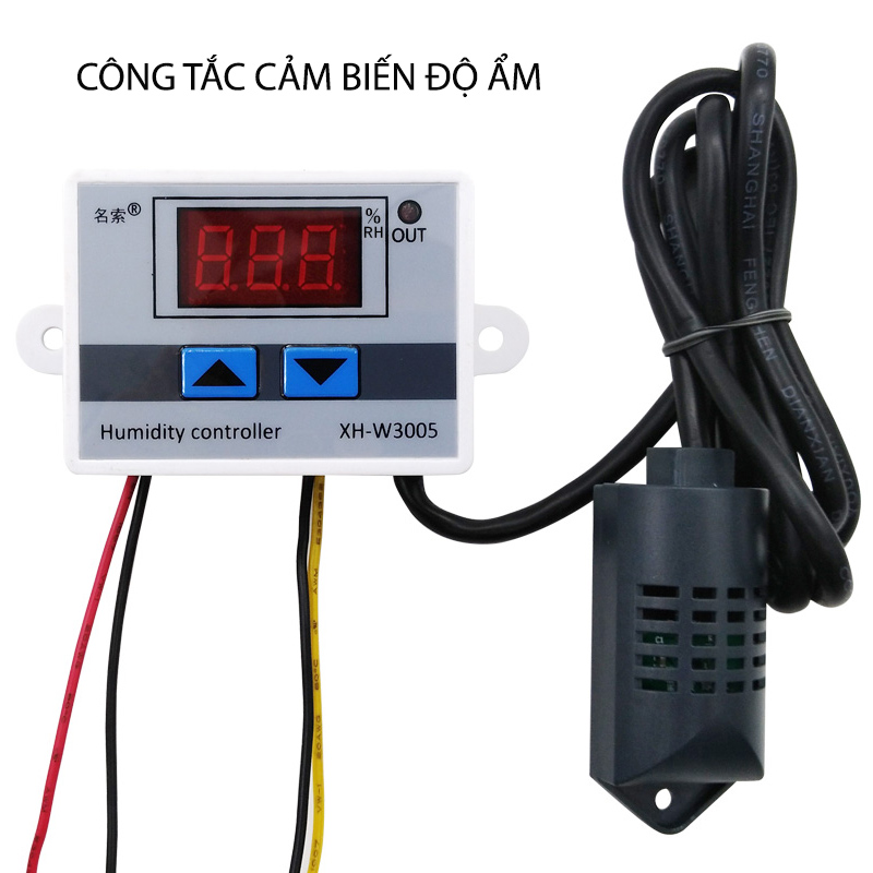 Công tắc cảm biến độ ẩm W3005-220V-10A với đầu cảm biến độ ẩm rời