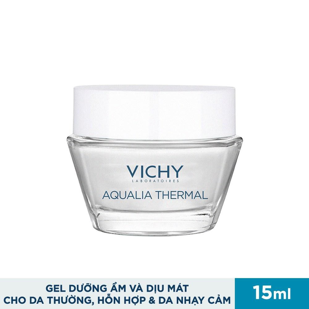 Gel Dưỡng Ẩm Giúp Da Dịu Mát Cho Da Thường, Da Hỗn Hợp &amp; Da Nhạy Cảm Vichy Aqualia Thermal Rehydrating Gel Cream (15ml)