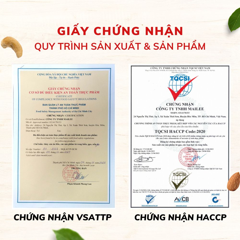 [COMBO 3 TÚI] Bánh hạt dinh dưỡng NUT BITES Mailey túi 96g - thơm ngon từ hạt tự nhiên và giàu dinh dưỡng