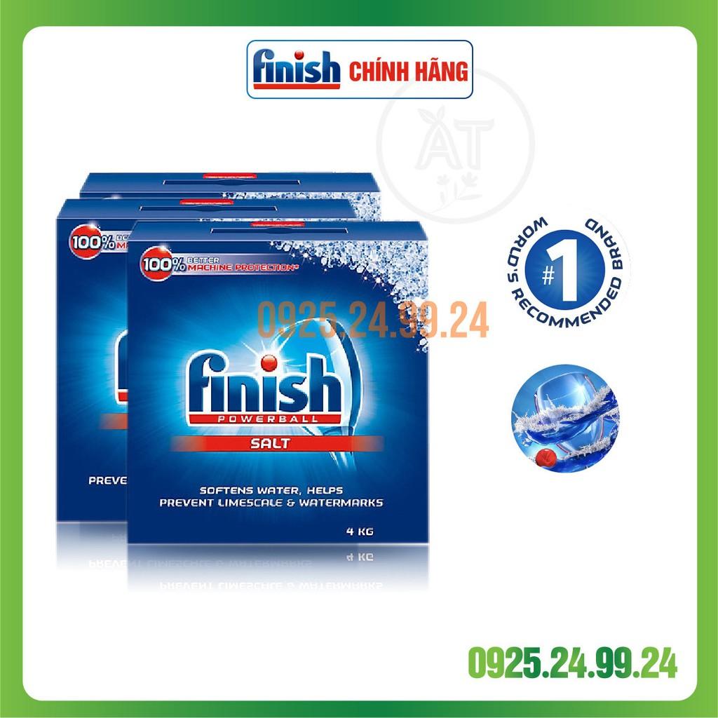 4kg Muối rửa chén bát Finish - Hộp 4kg - Dùng cho máy rửa bát