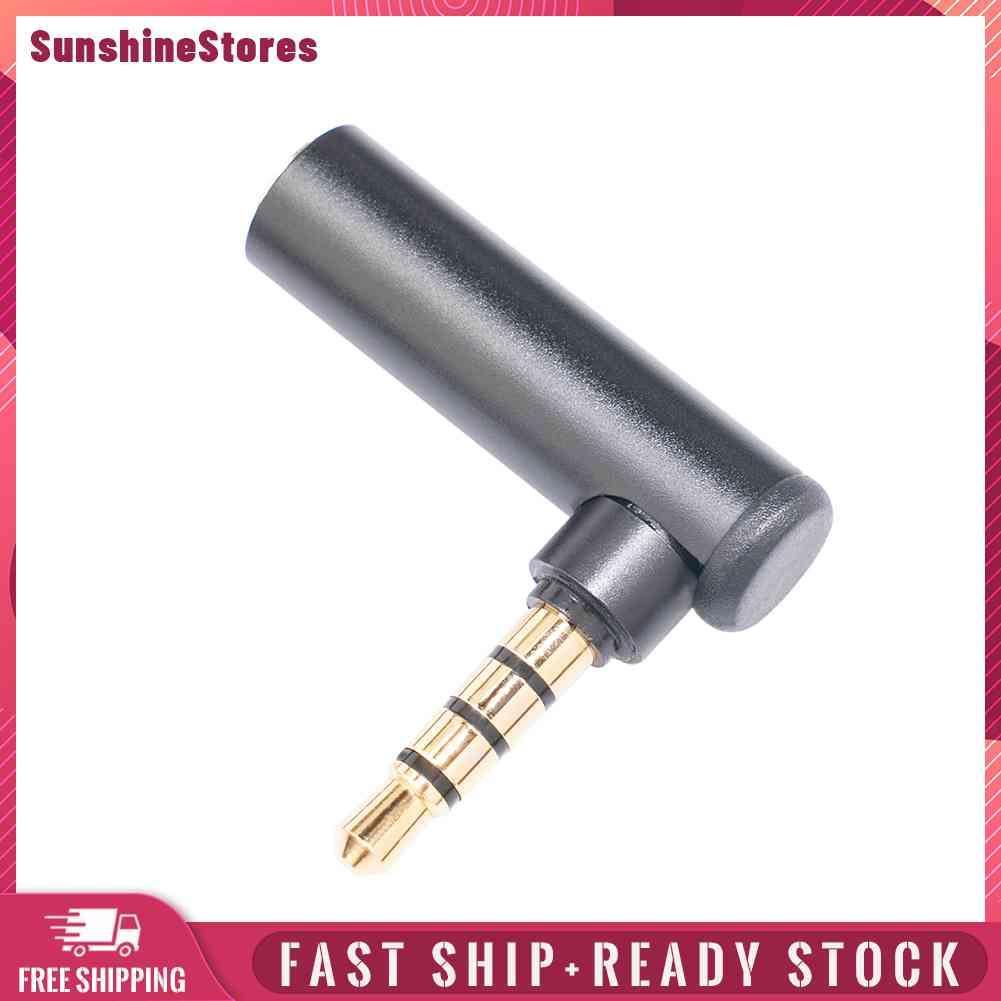 ☼Yimumiya ☼ Bộ KếT NốI Âm Thanh 90 Độ 3.5mm ĐầU CắM Sang Lỗ CắM