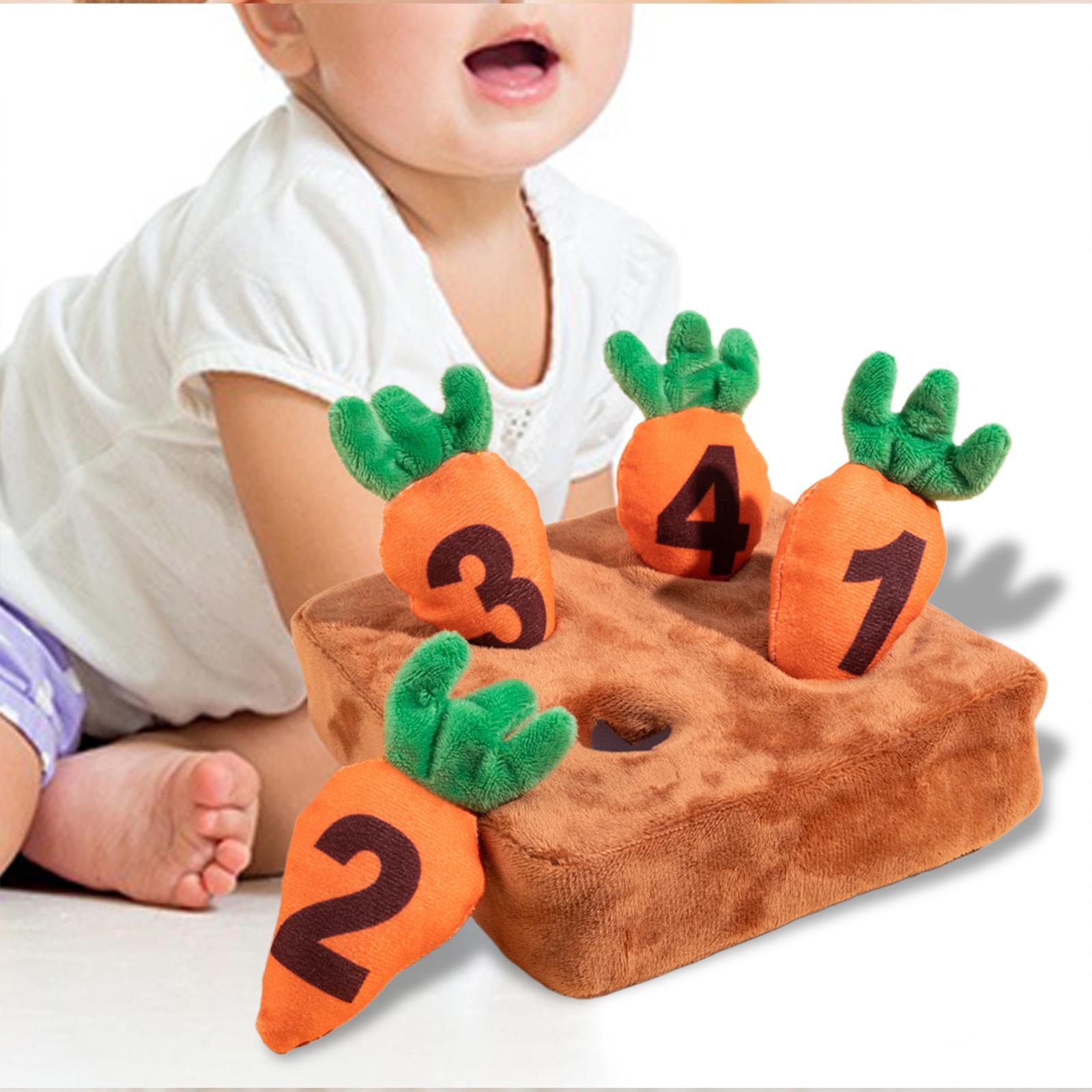 Interactive Dog Toy Training Blanket Pet Foraging Mat Dog Carrot Plush Toy