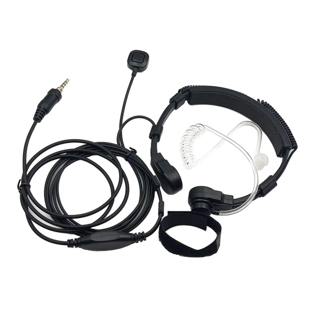 Throat Mic Earpiece For Yaesu Vertex Radio VX-6E