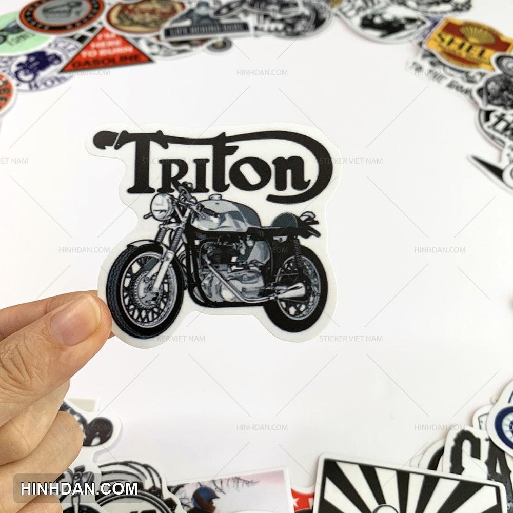 Sticker Xe CAFE RACER - Dán Trang Trí - Chất Liệu PVC Cán Màng Chất Lượng Cao Chống Nước, Chống Nắng, Không Bong Tróc Phai Màu