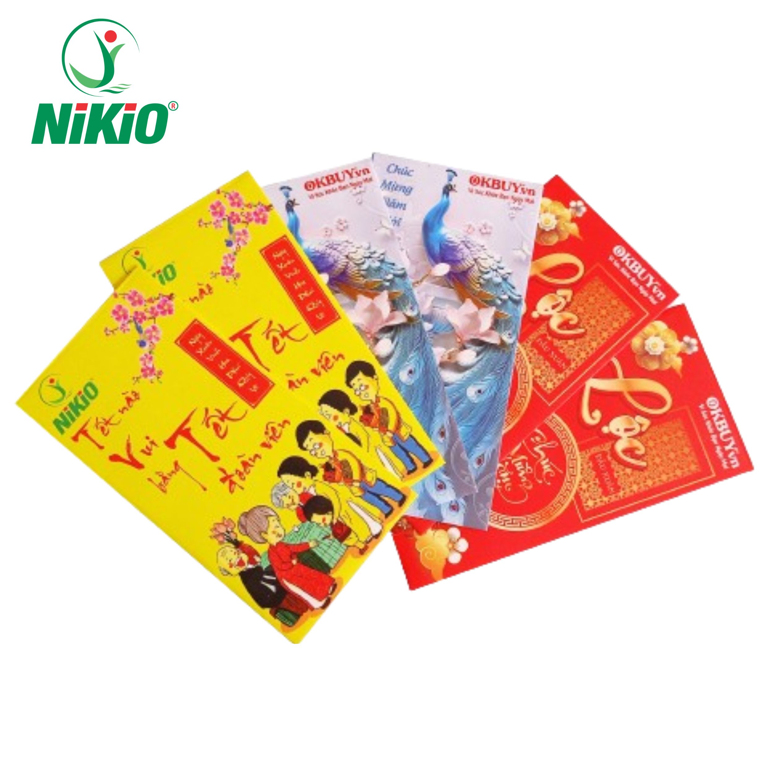 Bao Lì Xì Tết NIKIO - OKBUY 1 Sấp 6 Cái - Giao Ngẫu Nhiên