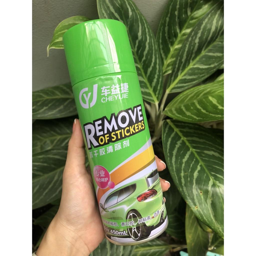 Chai Xịt Tẩy Keo Remove of Sticker 450ml, Tẩy Đa Năng Mọi Loại Vết Bẩn