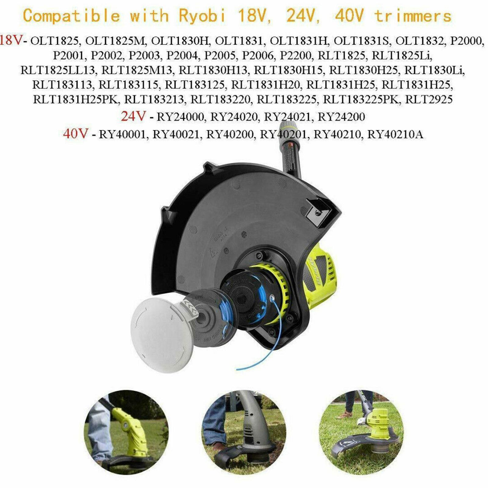 2X Trimmer Spool Cover Replace For Ryobi One+AC14RL3A 40V 18V 24V
