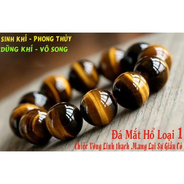 Vòng Tay Đá Mắt Hổ Phong Thủy