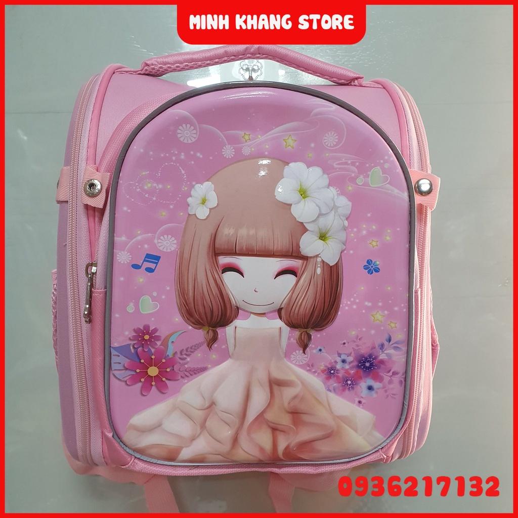 Cặp/ Balo chống gù tiểu học cho bé gái cấp 1 hàng siêu nhẹ, siêu êm