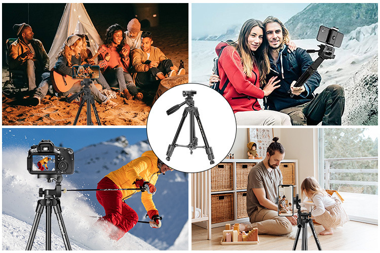 Giá Đỡ Tripod 3 Chân Np-3170S Xoay 360 Độ Kèm Remote Tiện Dụng