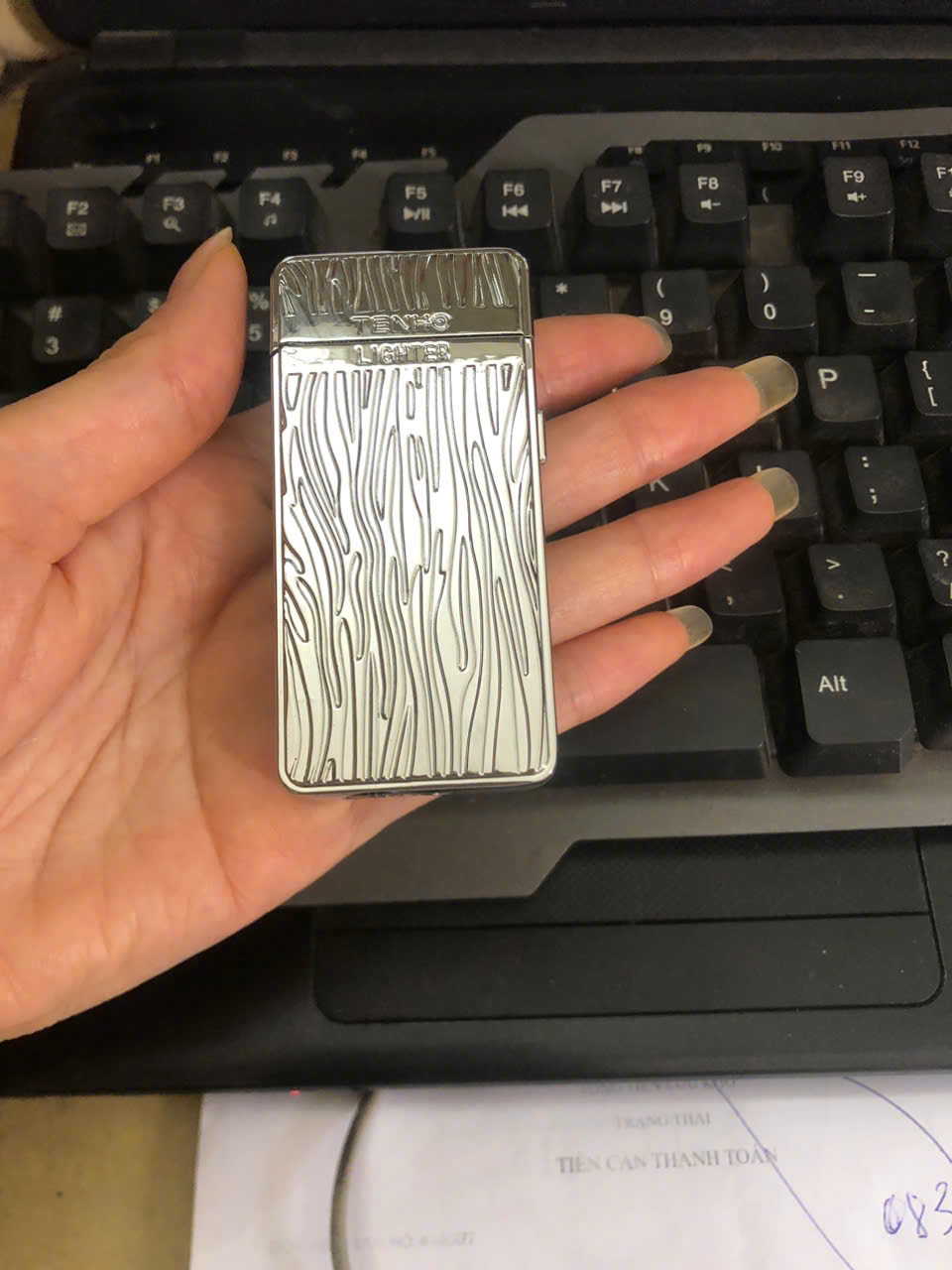 Vỏ Hộp Quet Bật Lửa Ga Đá TH-636 Có 2 Chế Độ Lửa, Ô Quan Sát Dung Lượng Ga